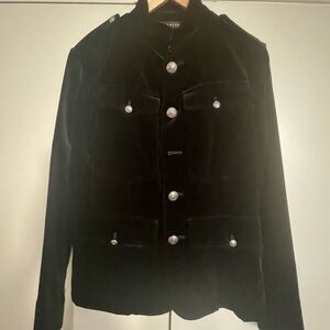 Ralph Lauren Black Velvet Utility Jacket